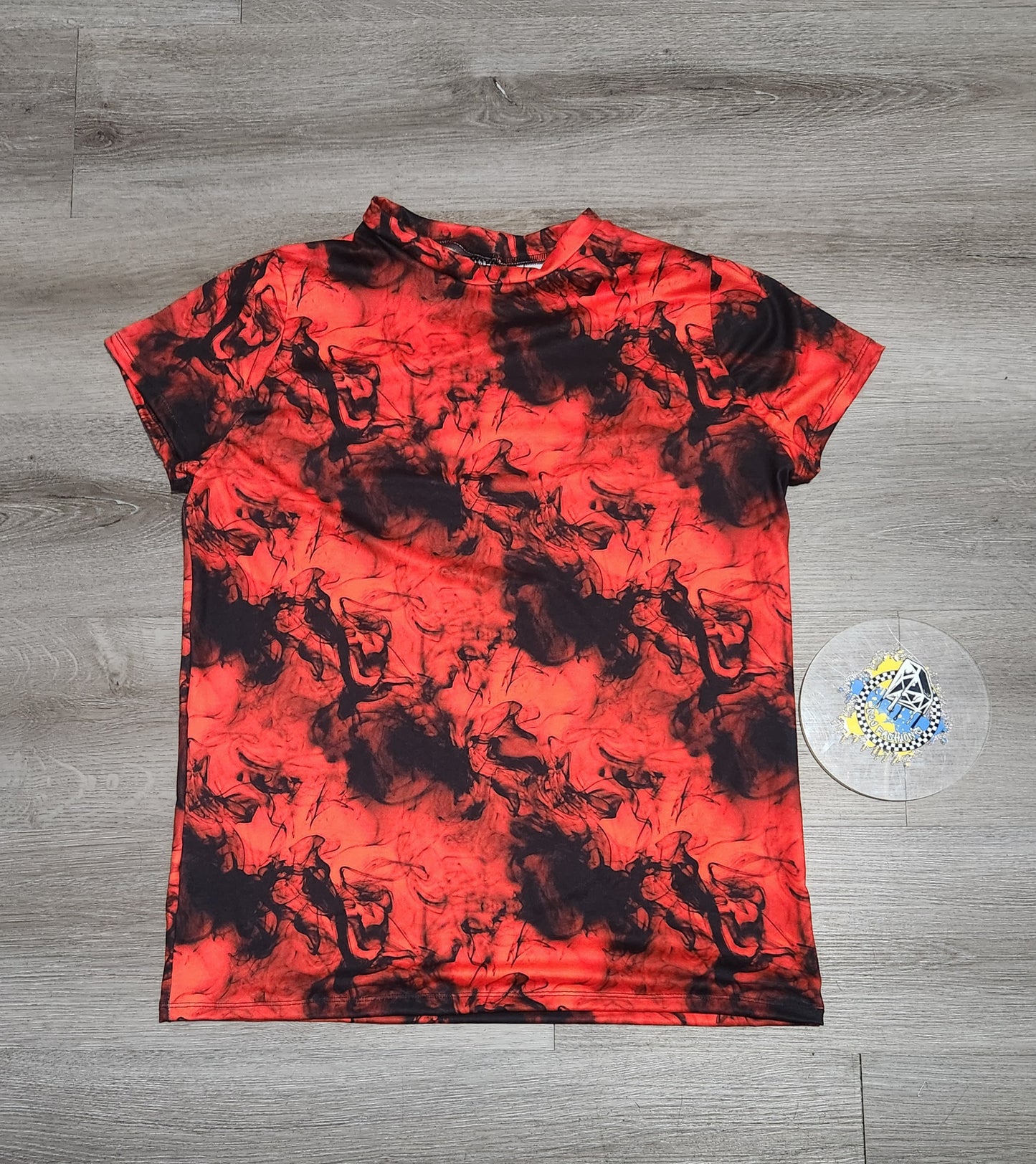 Red Black Smoke Valentines Handmade