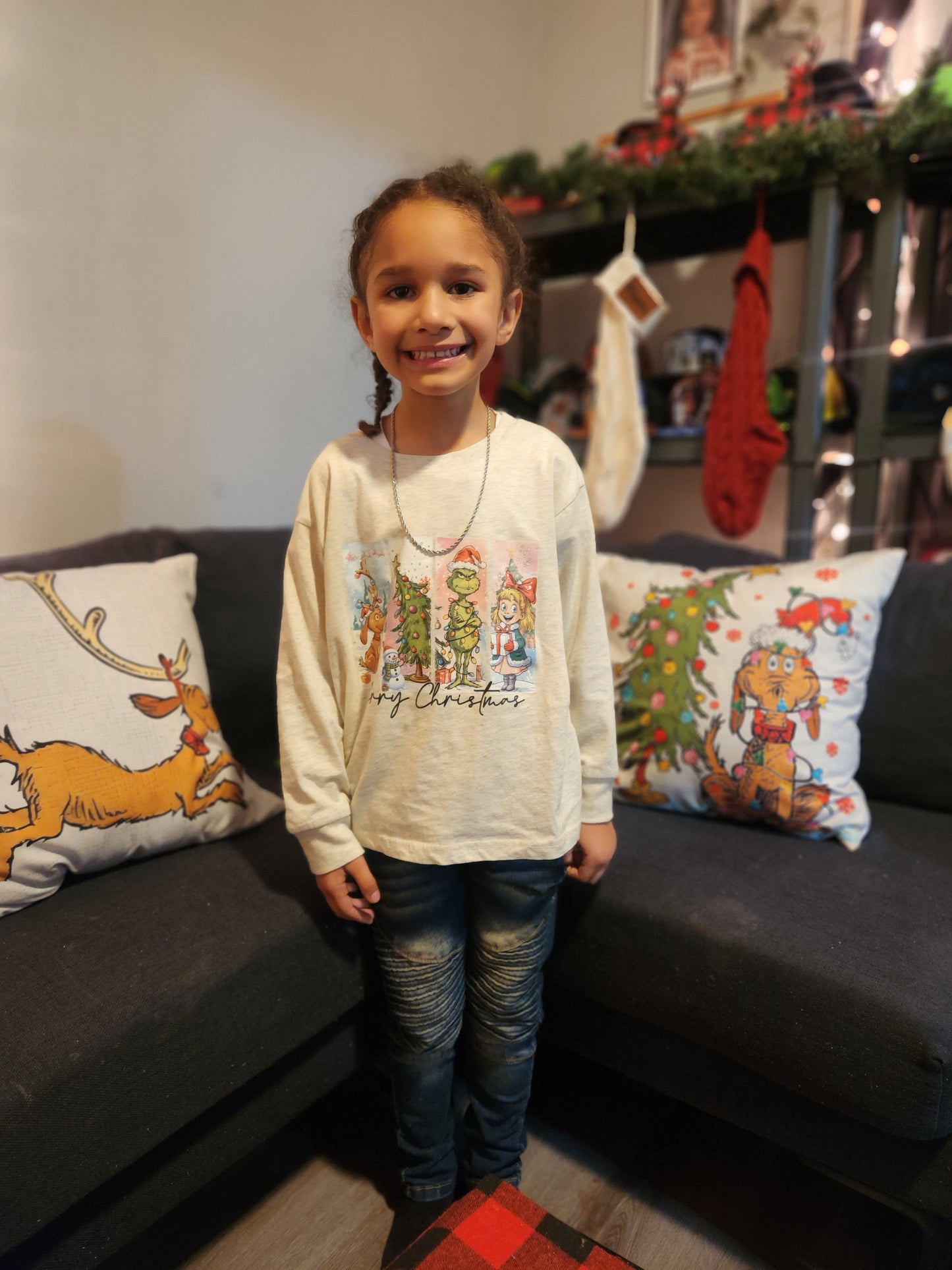 Grinch Merry Christmas Boys Shirt Girls Shirt Ladies Shirt Mens Shirt