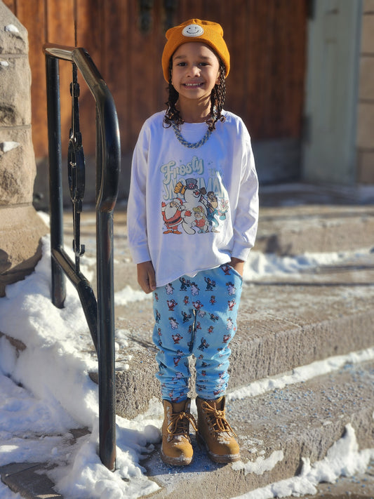 Frosty the snowman Girls Shirt Boys Shirt Christmas Ladies Shirt Mens Shirt