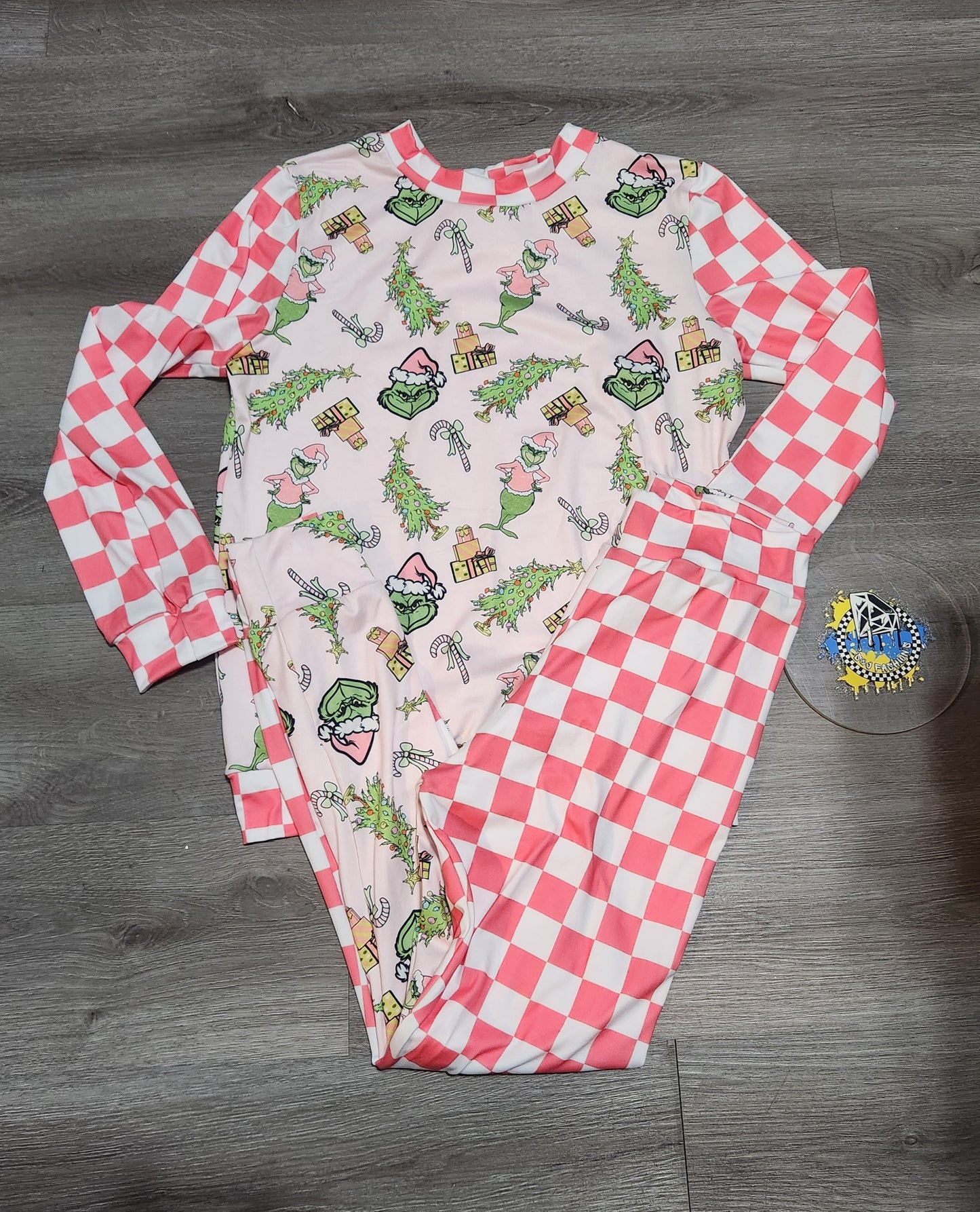 Pink Grinch Christmas Handmade