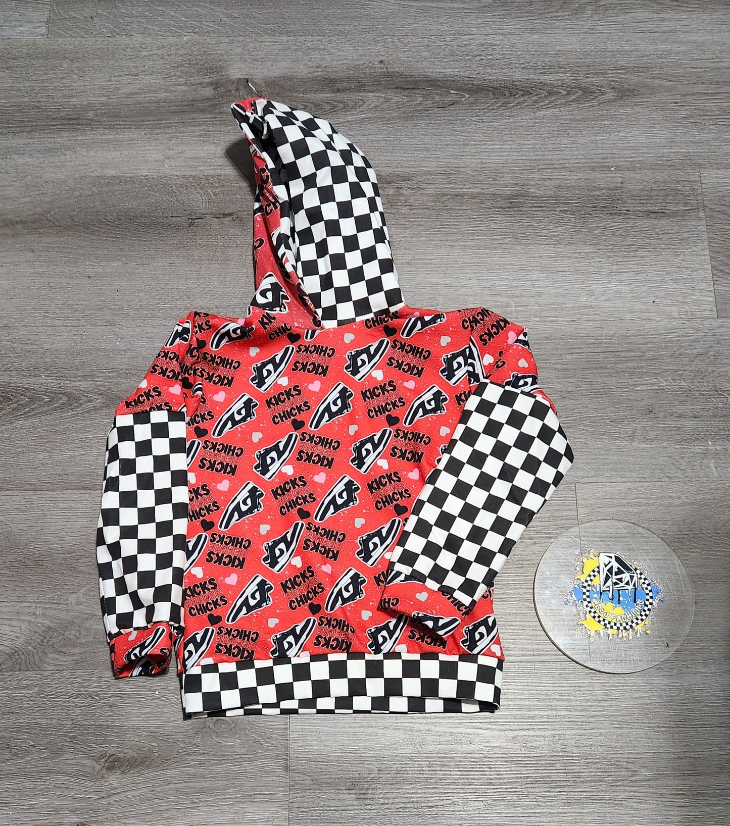 Kicks Before Chicks Valentines Handmade