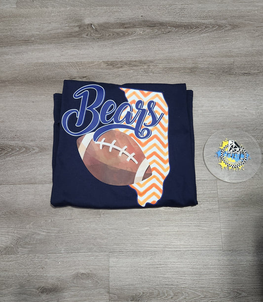 Chicago Bears Football NFL Girls Shirt Boys Shirt Ladies Shirt Mens Shirt