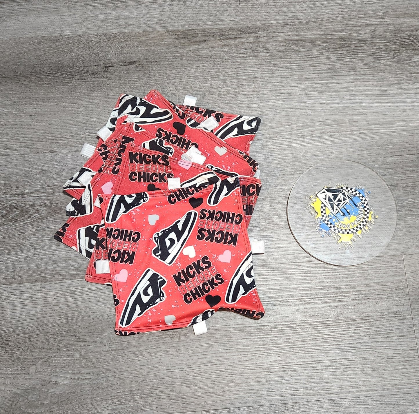 Kicks Before Chicks Valentines Handmade