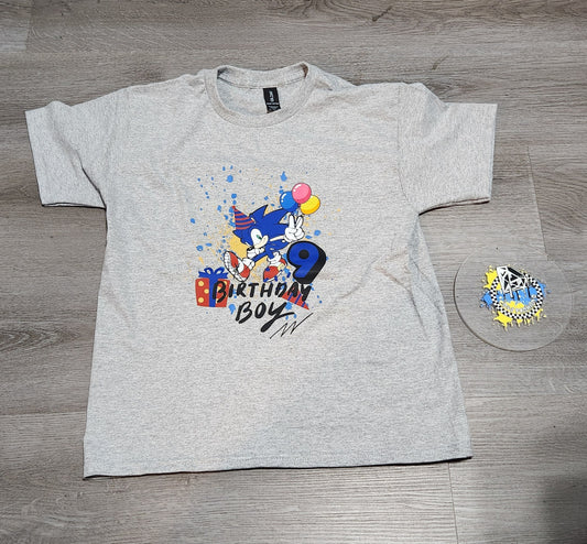 Sonic Birthday Boys Shirt Girls Shirt