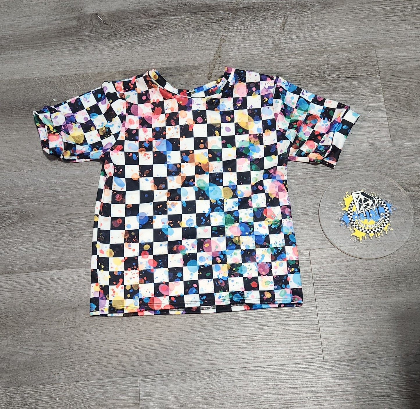 Colorful Acid Checker Handmade