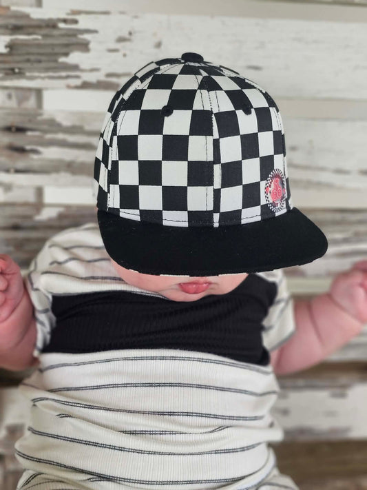 Checker Snapback Hat