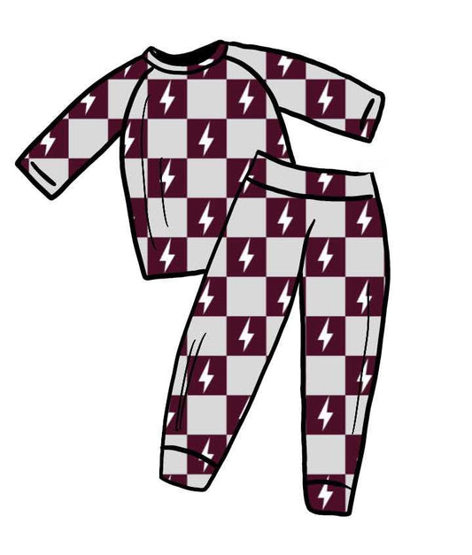 Burgundy Bolt Handmade