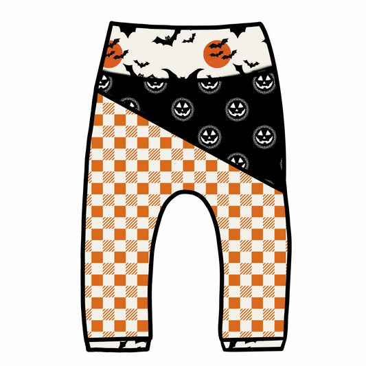 Orange Plaid Halloween Handmade