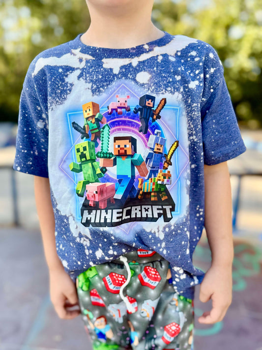 Minecraft Boys Shirt Girls Shirt Ladies Shirt Mens Shirt