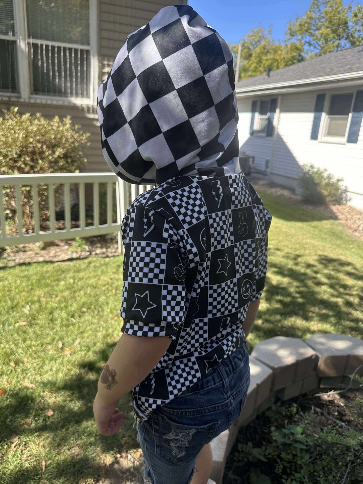 Square Punk Checker Handmade