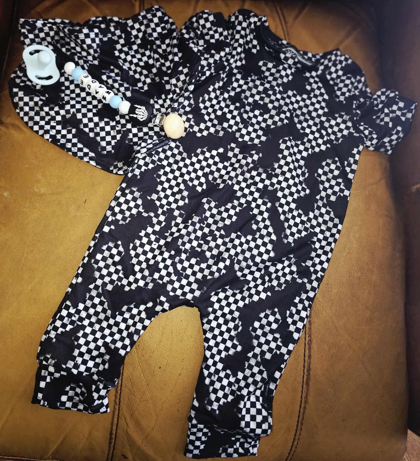 Acid Punk Checker Handmade