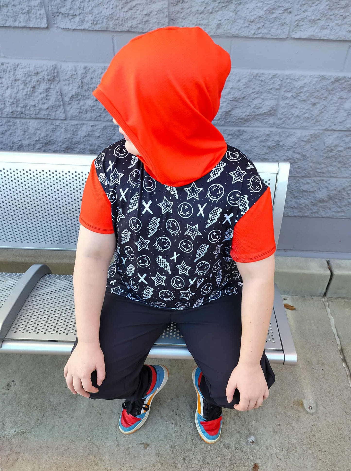 Smiley Punk Checker Handmade