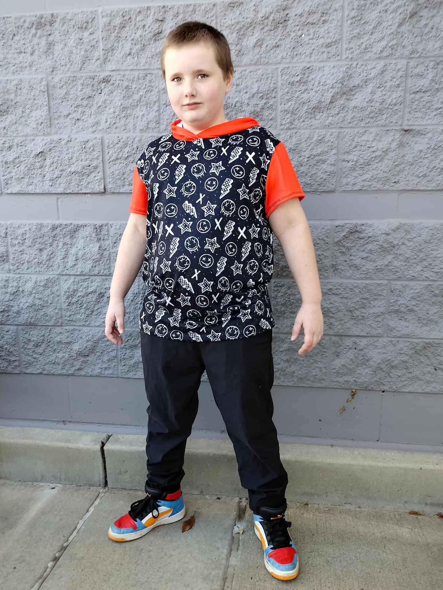 Smiley Punk Checker Handmade