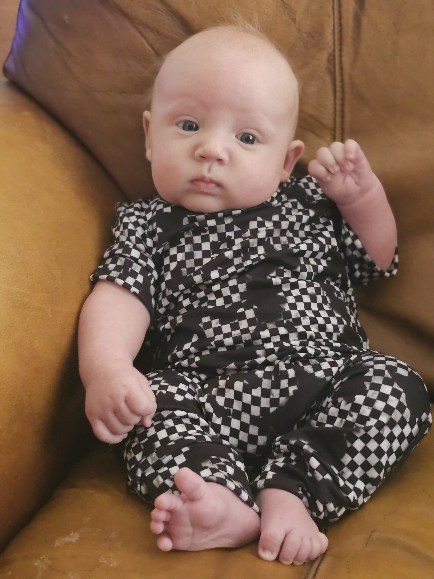 Acid Punk Checker Handmade