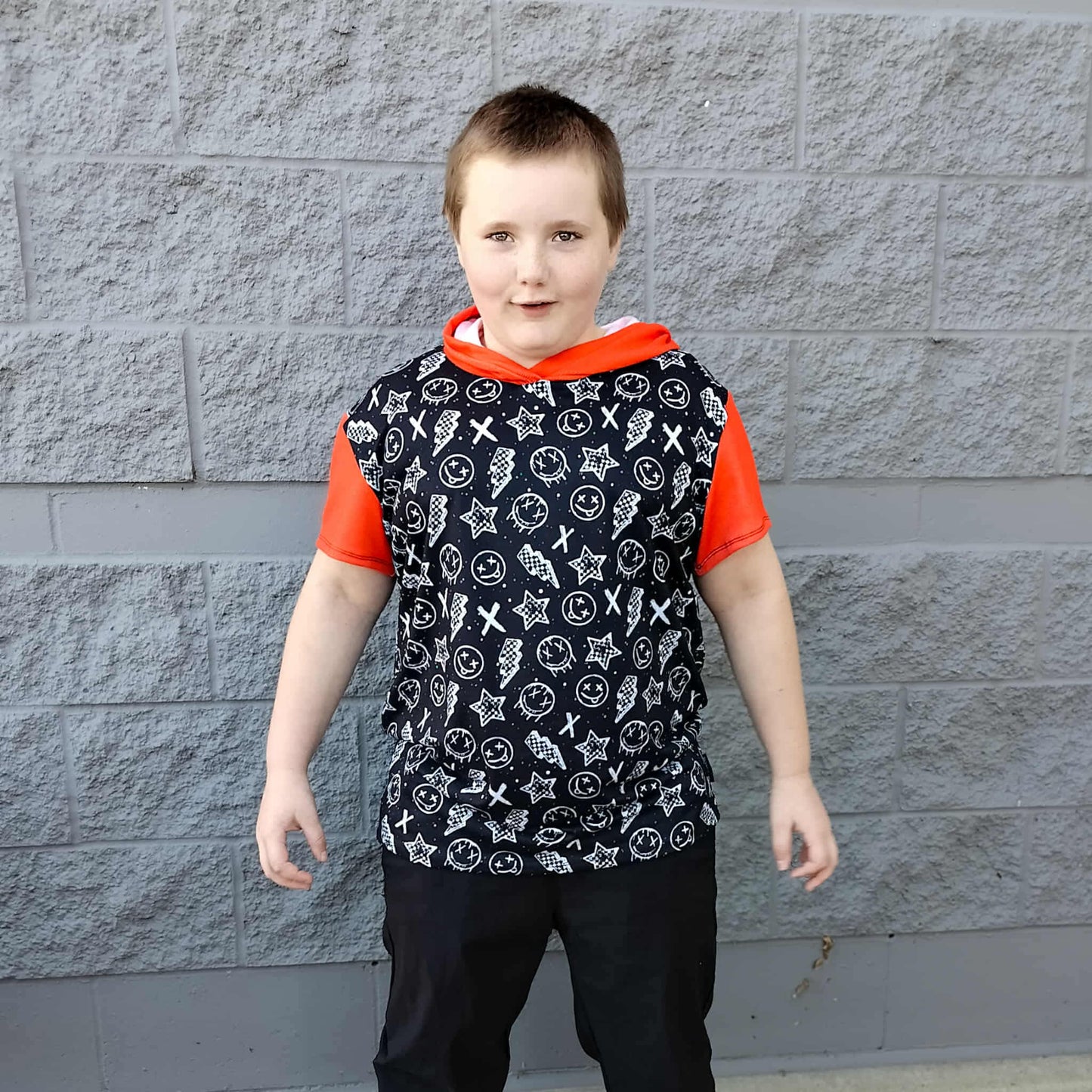 Smiley Punk Checker Handmade