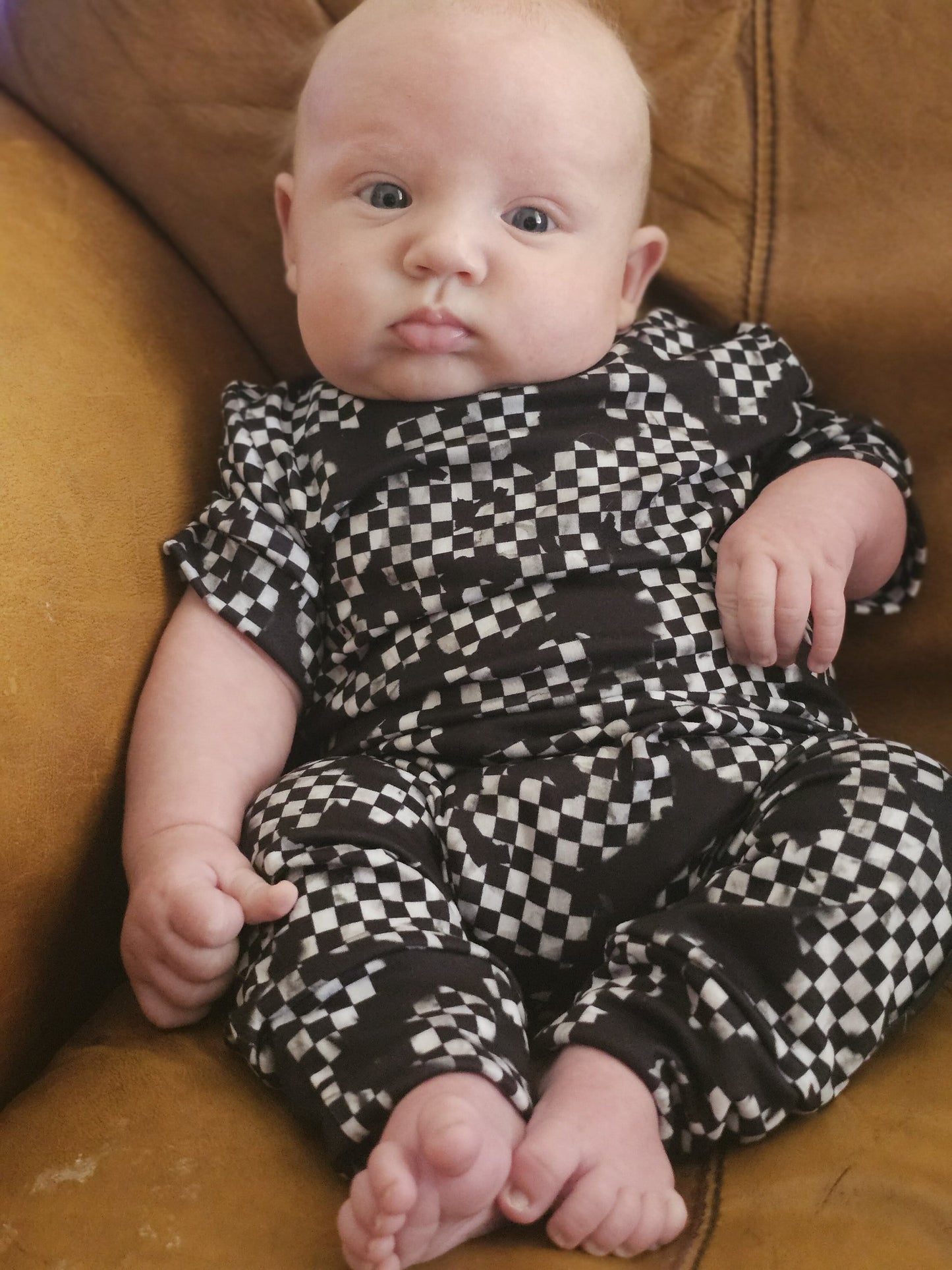 Acid Punk Checker Handmade