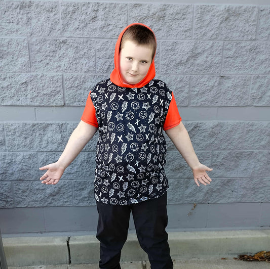 Smiley Punk Checker Handmade