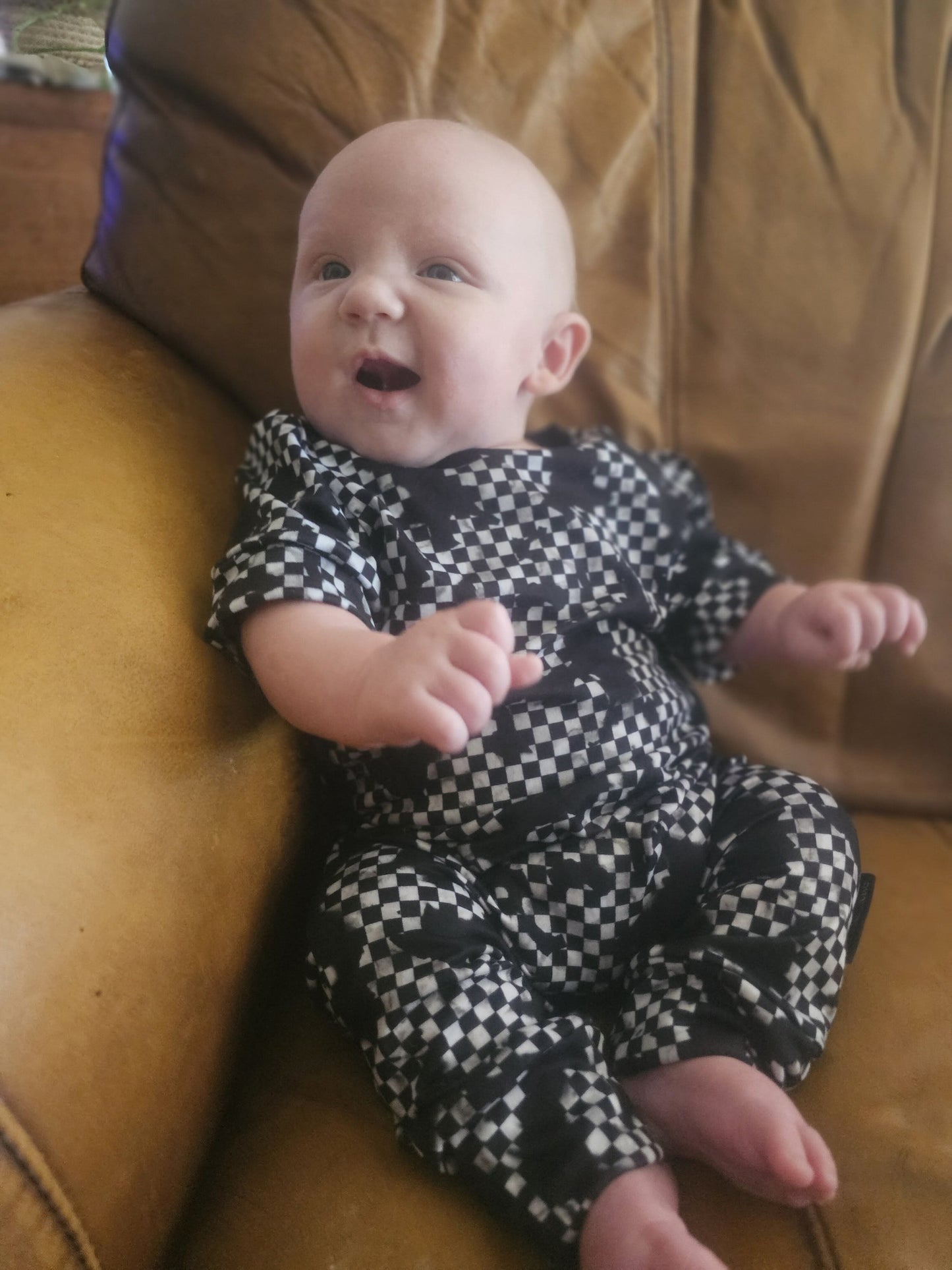 Acid Punk Checker Handmade