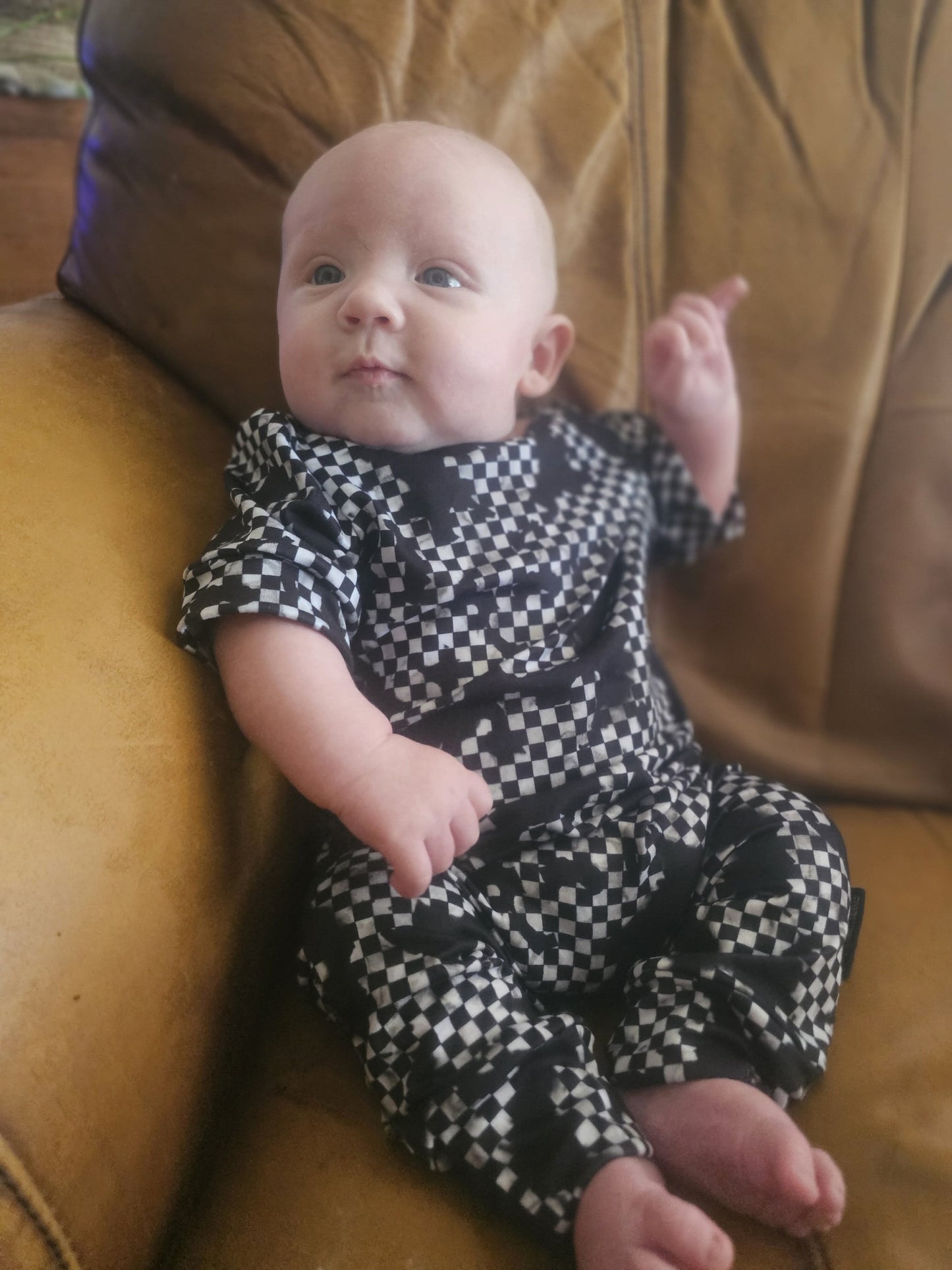 Acid Punk Checker Handmade