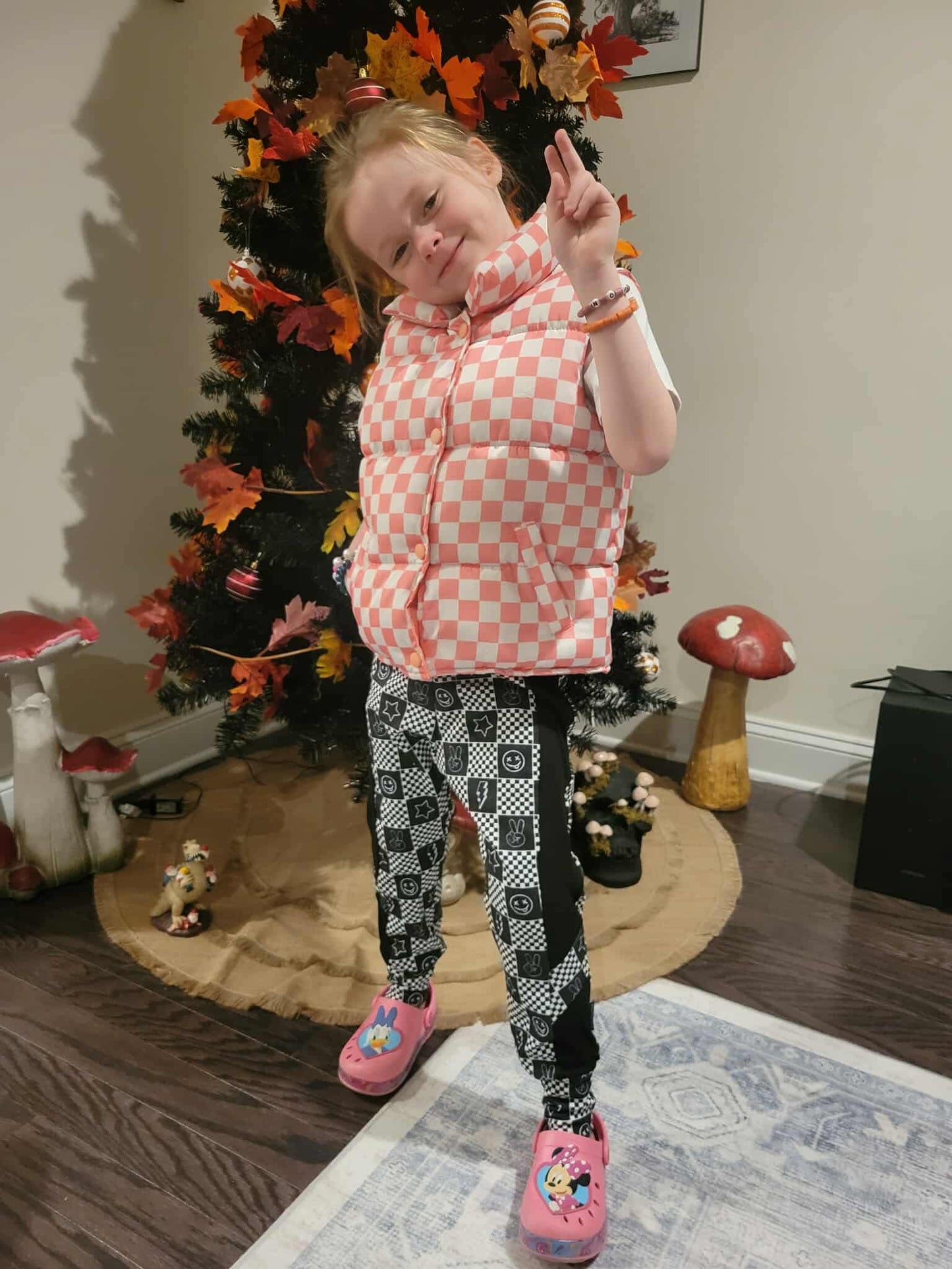 Square Punk Checker Handmade