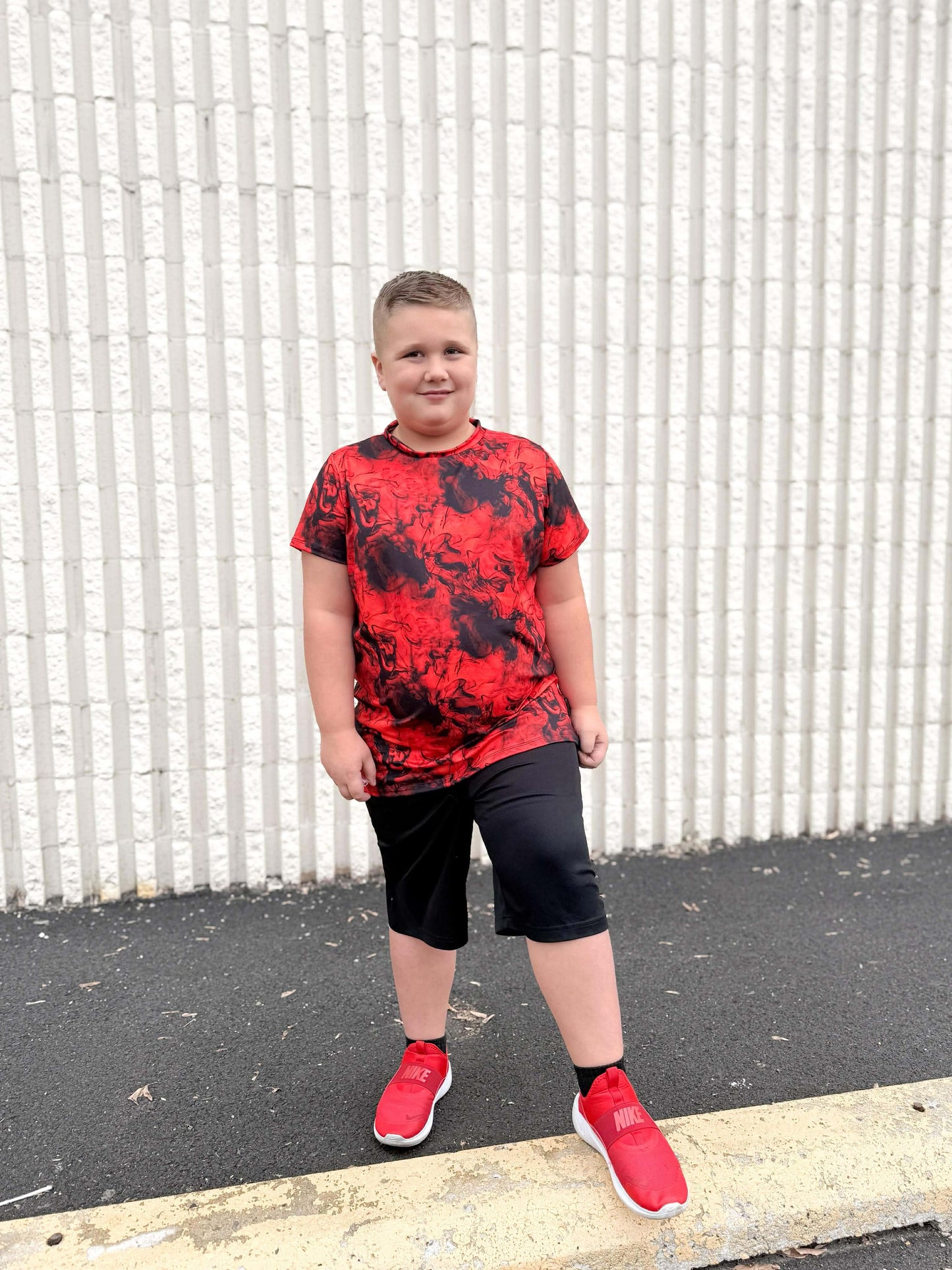 Red Black Smoke Valentines Handmade