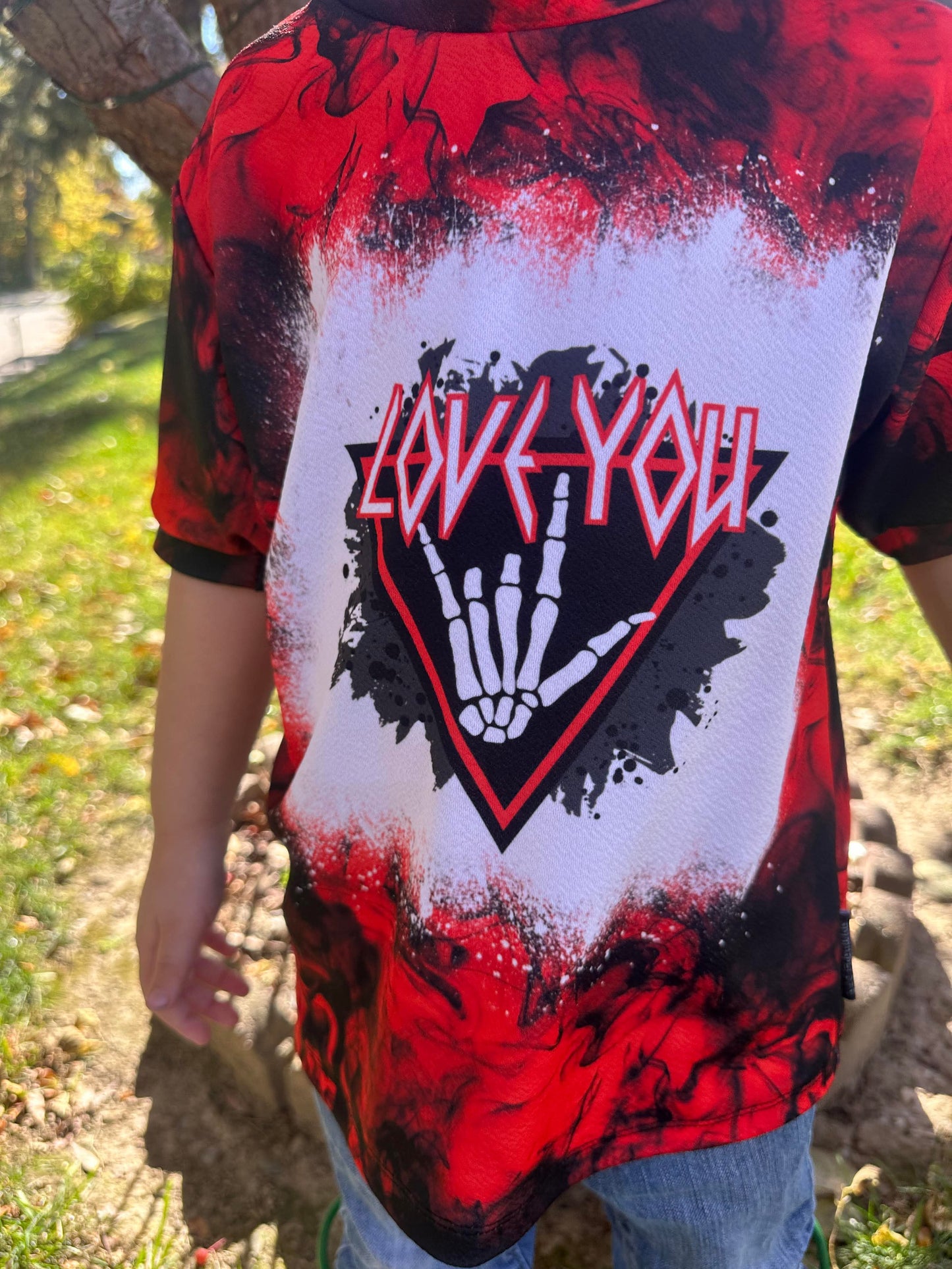 Red Black Smoke Valentines Handmade