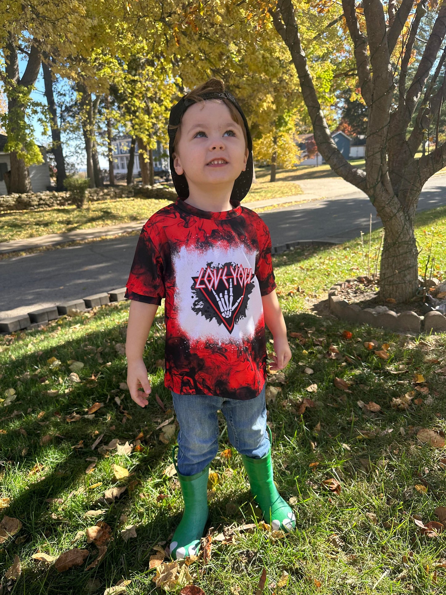 Red Black Smoke Valentines Handmade