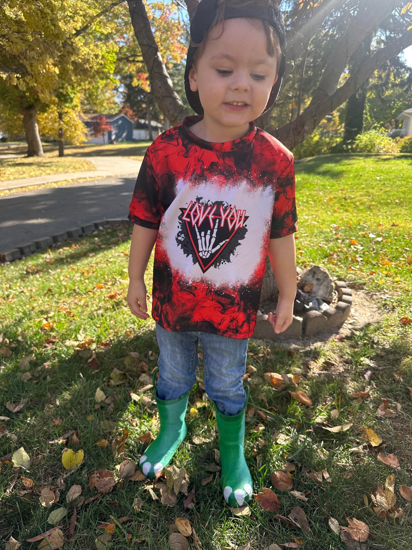 Red Black Smoke Valentines Handmade