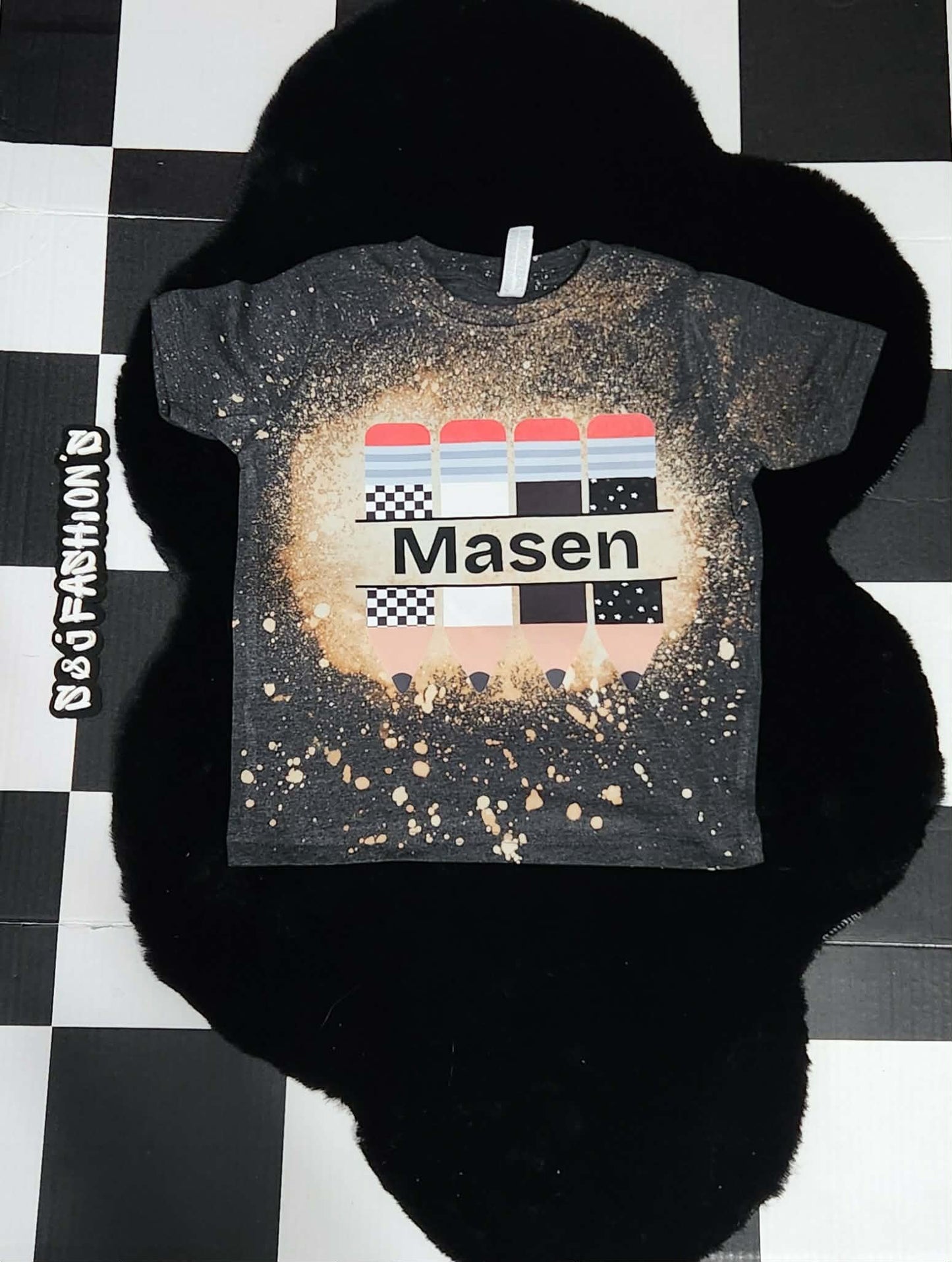 Pencils Personalized Name Boys Shirt Girls Shirt Back to School