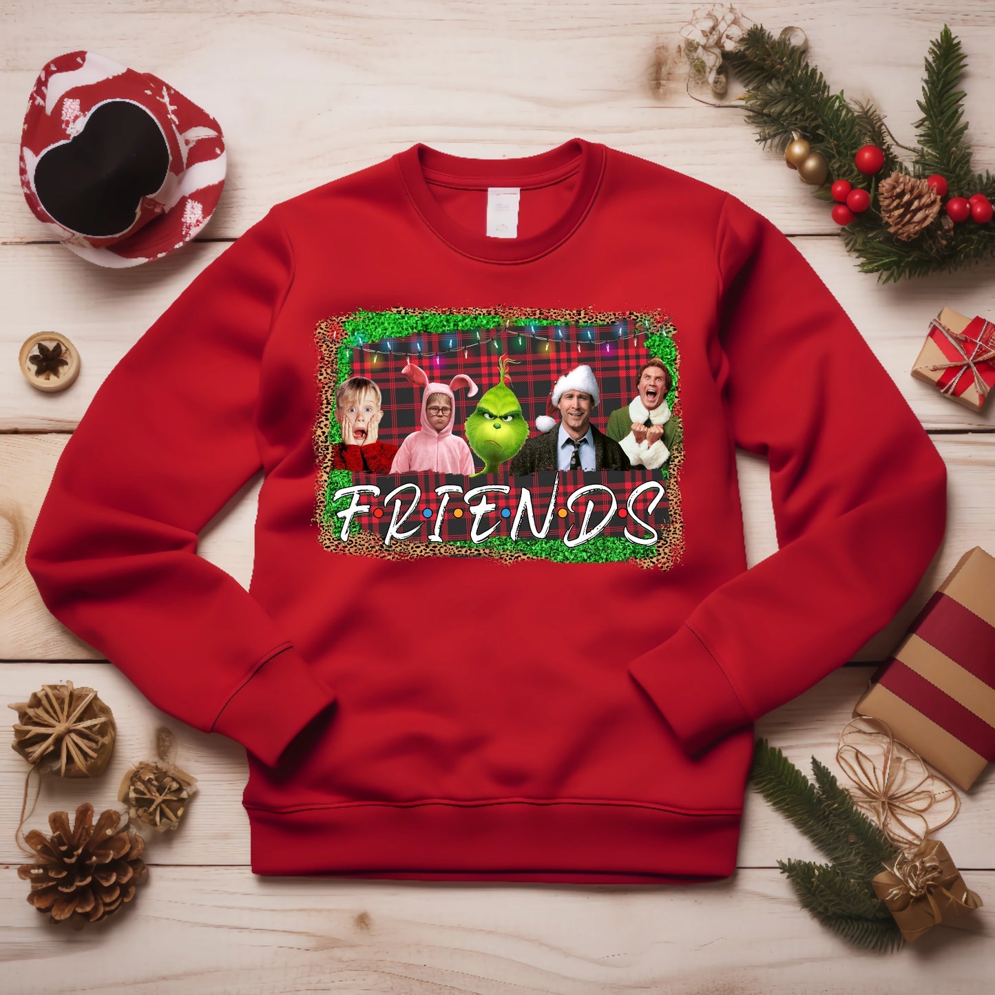 Christmas Friends Boys Shirt Girls Shirt Ladies Shirt Mens Shirt