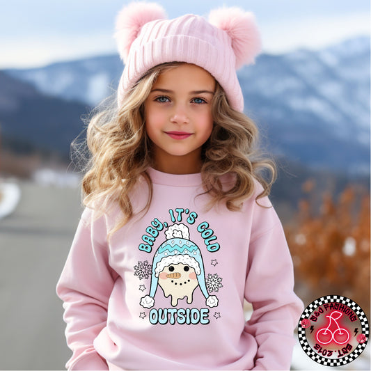 Baby it's cold outside Winter Ladies Shirt Girls Shirt Boys Shirt Mens Shirt