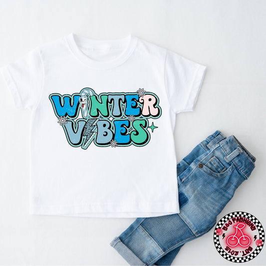 Winter Vibes Ladies Shirt Girls Shirt Boys Shirt Men's Shirt