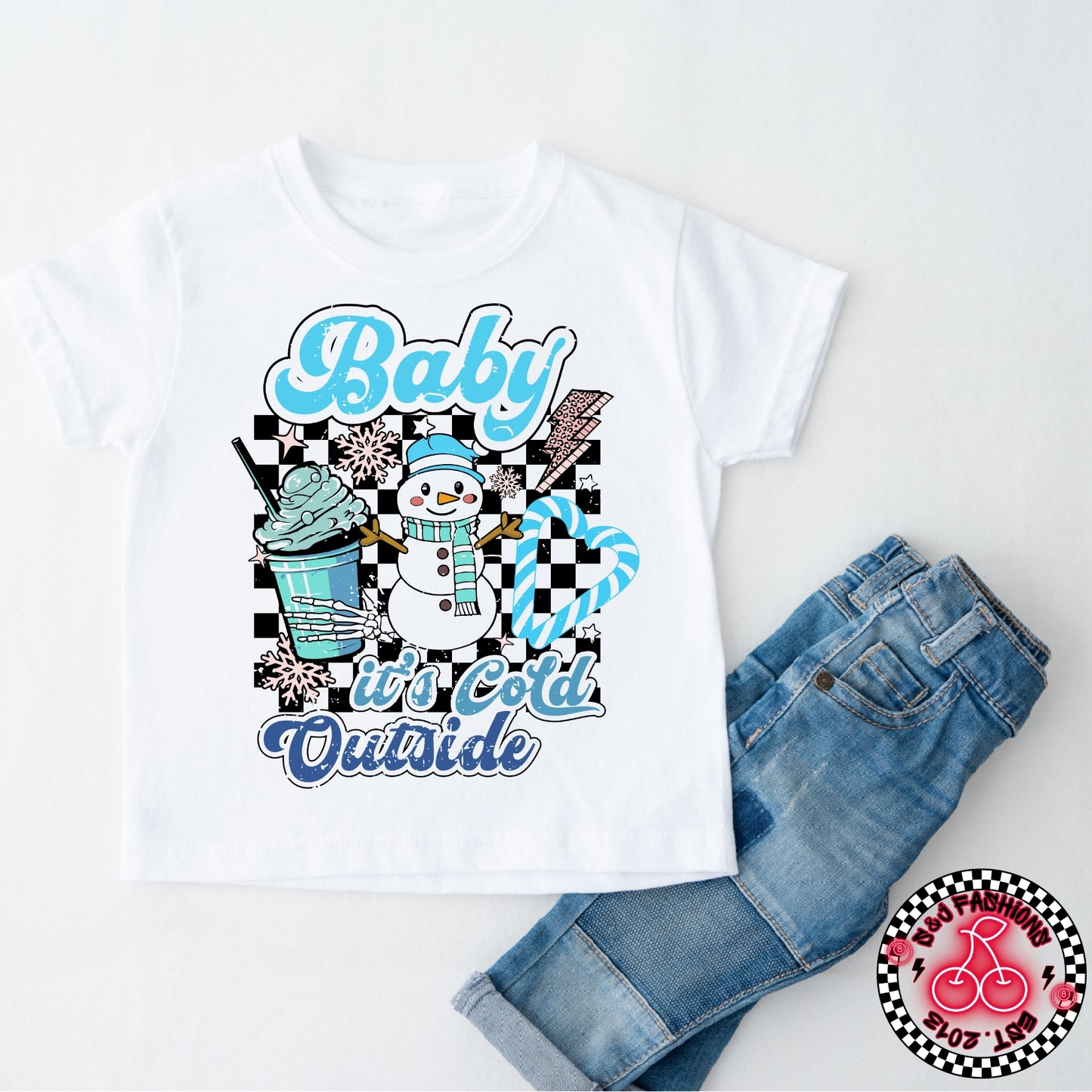 Baby It's Cold Outside Winter Ladies Shirt Girls Shirt Boys Shirt Men's Shirt