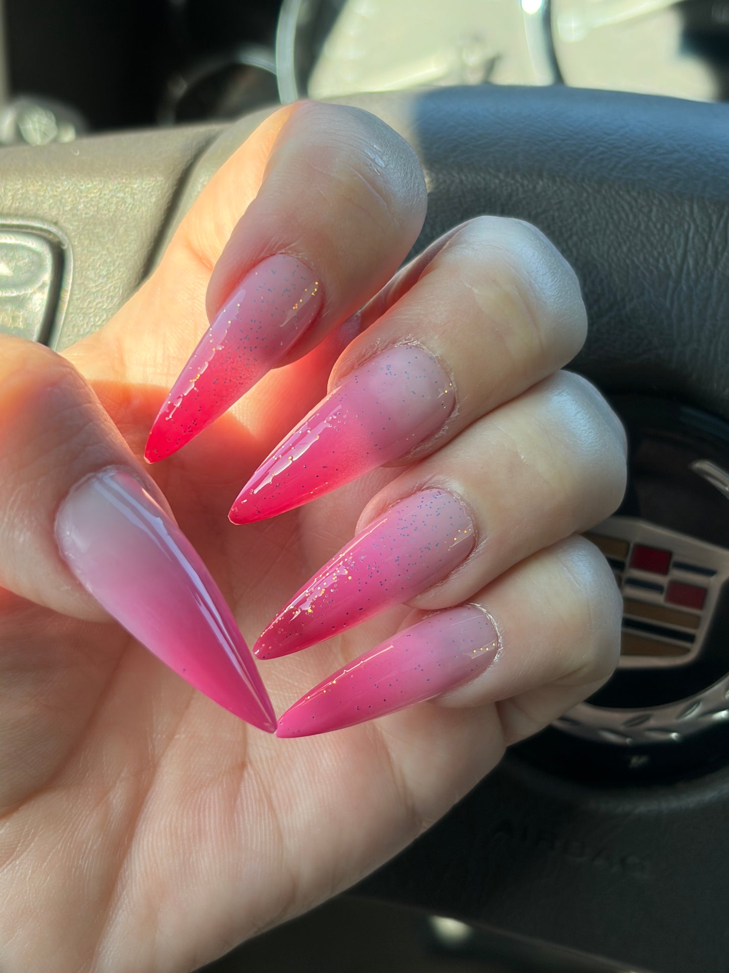 Pink Ombré Nails
