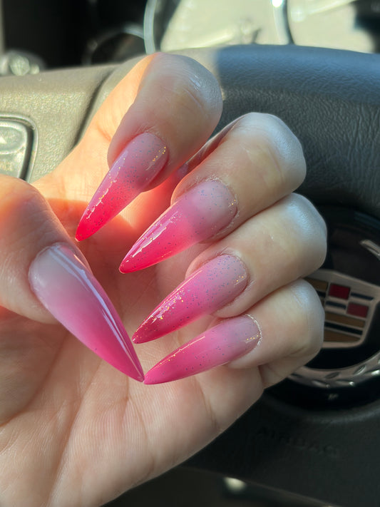 Pink Ombré Nails
