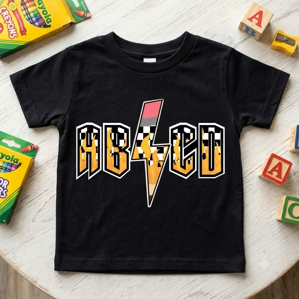 ABCD Boys Shirt Girls Shirt Back to School