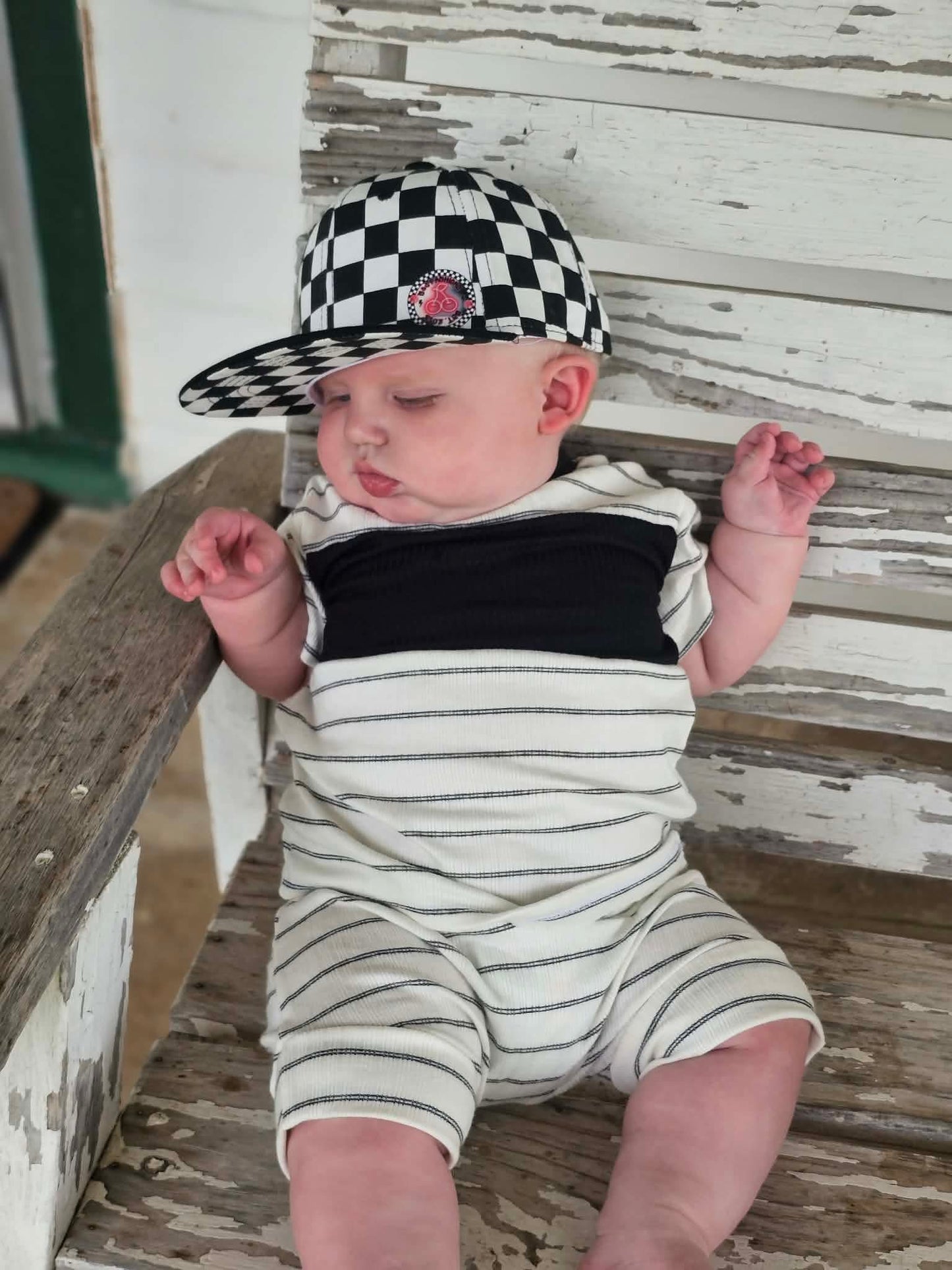 Checker Snapback Hat