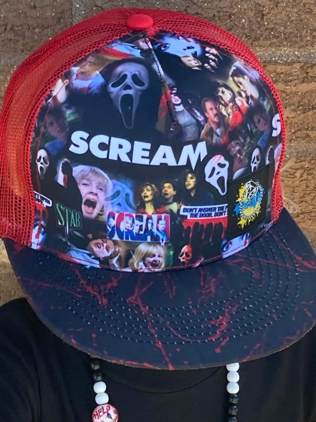 Ghostface Horror Halloween Trucker Snapbacks RTS