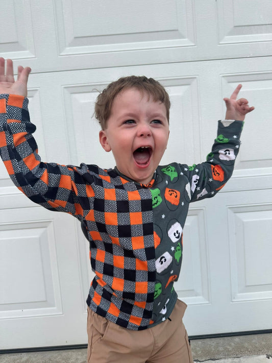 Plaid Checker Halloween Handmade