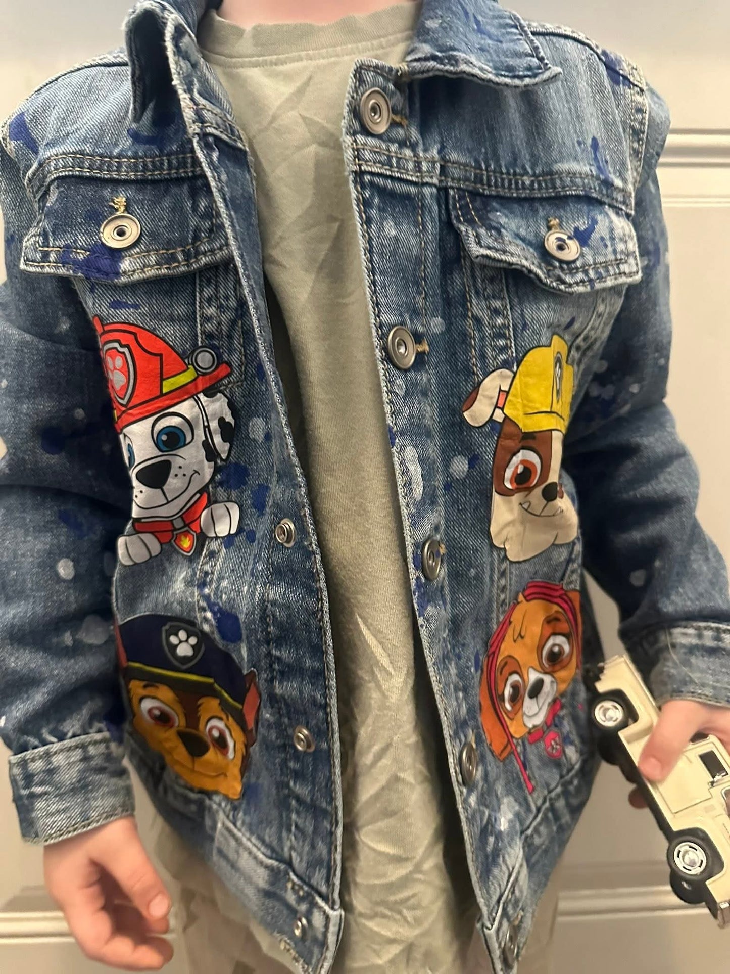 Paw Patrol Paint Splatters Denim Jacket  Girls Boys