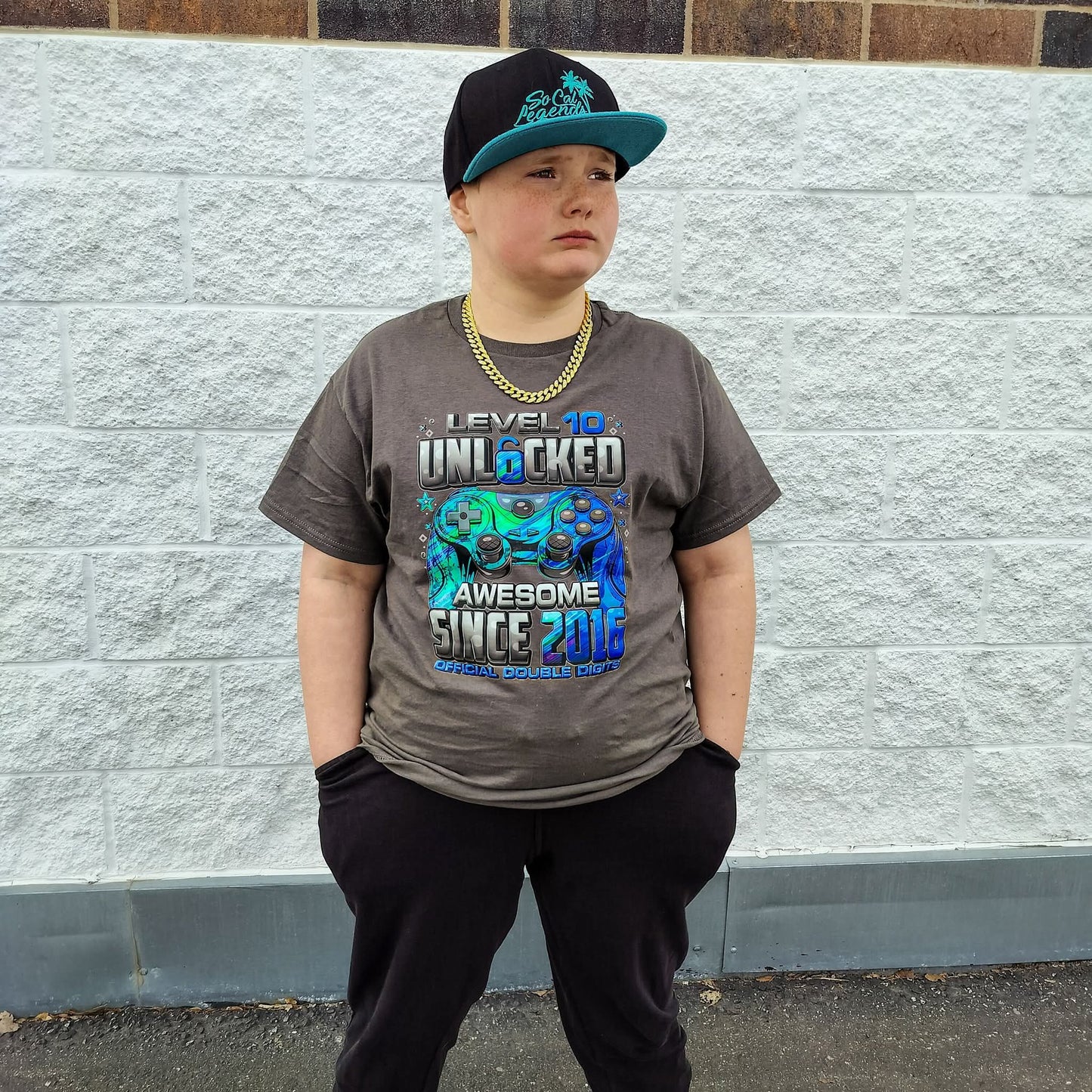 Level 10 Unlocked Birthday Boys Shirt Girls Shirt Ladies Shirt Mens Shirt
