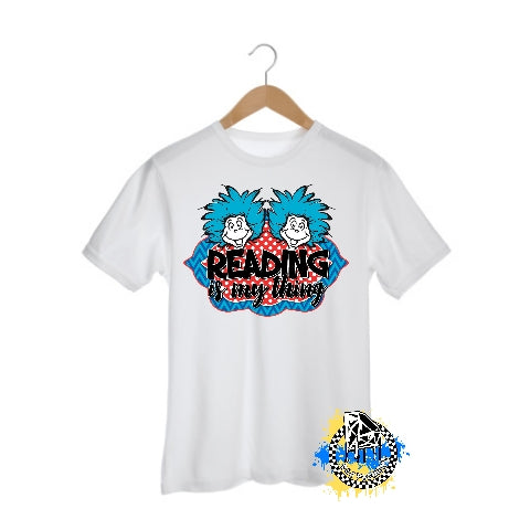 Dr. Seuss Reading Is My Thing Girls Shirt Boys Shirt