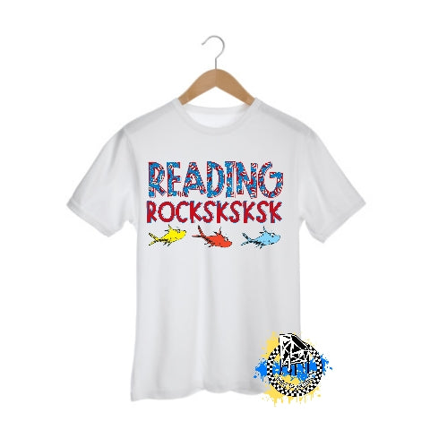 Dr. Seuss Reading Rocksksks Girls Shirt Boys Shirt