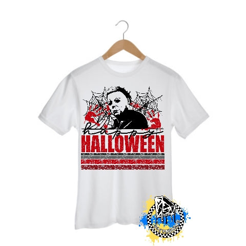 Michael Myers Happy Halloween Girls Shirt Boys Shirt Ladies Shirt Mens Shirt