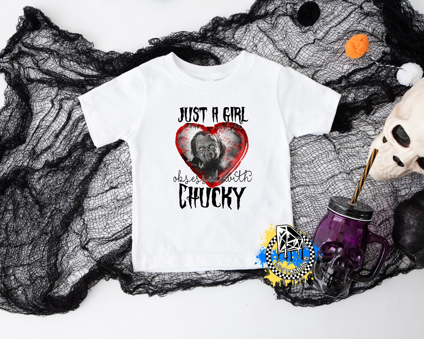 Just A Girl Obsessed With Chucky Ladies Shirt Girls Shirt Halloween