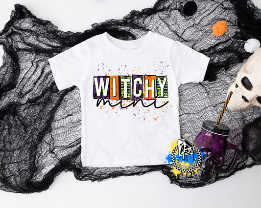 Witchy Mama & Mini Mommy & Me Halloween Ladies Shirt Girls