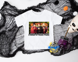 A Bunch of Hocus Pocus Halloween Girls Shirt Ladies Shirt