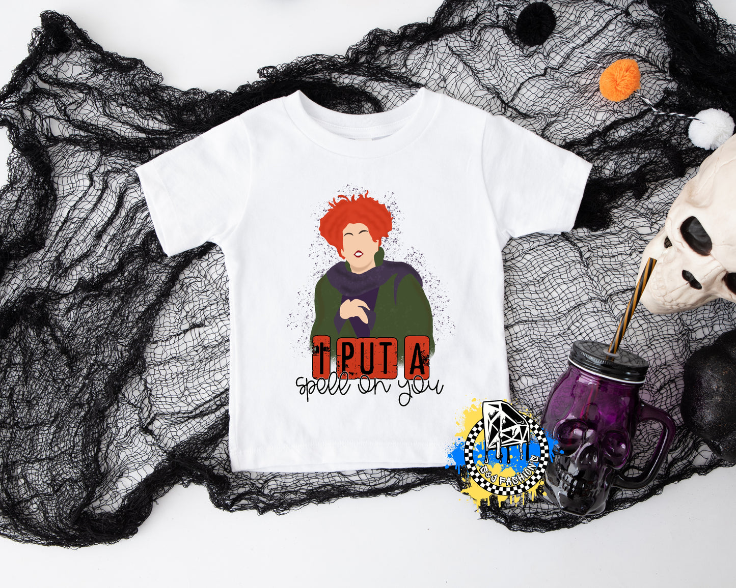 Hocus Pocus I put a spell on you Halloween Girls Shirt Ladies Shirt