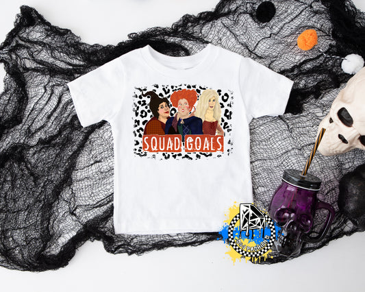 Hocus Pocus Squad Goals Halloween Girls Shirt Ladies Shirt