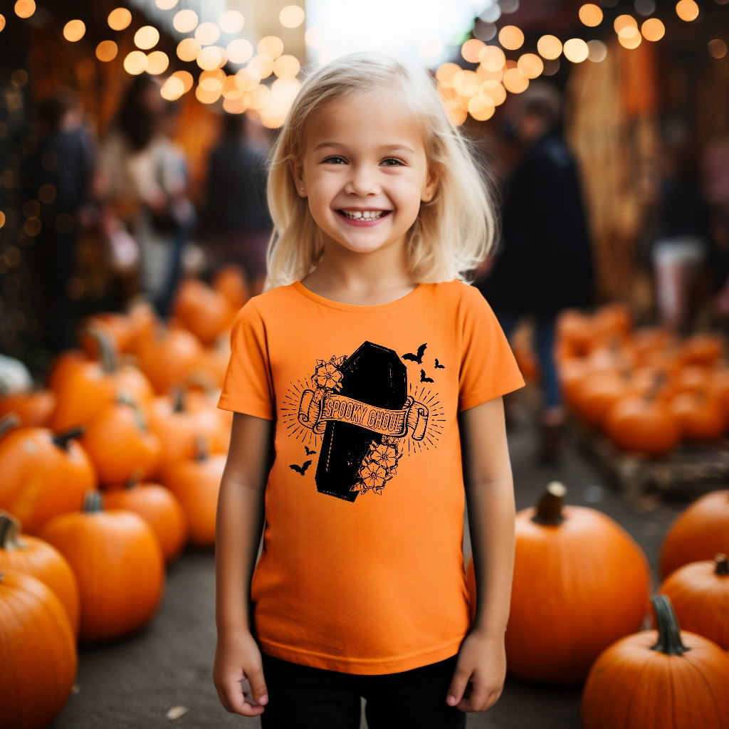 Spooky Ghoul Halloween Girls Shirt Ladies Shirt